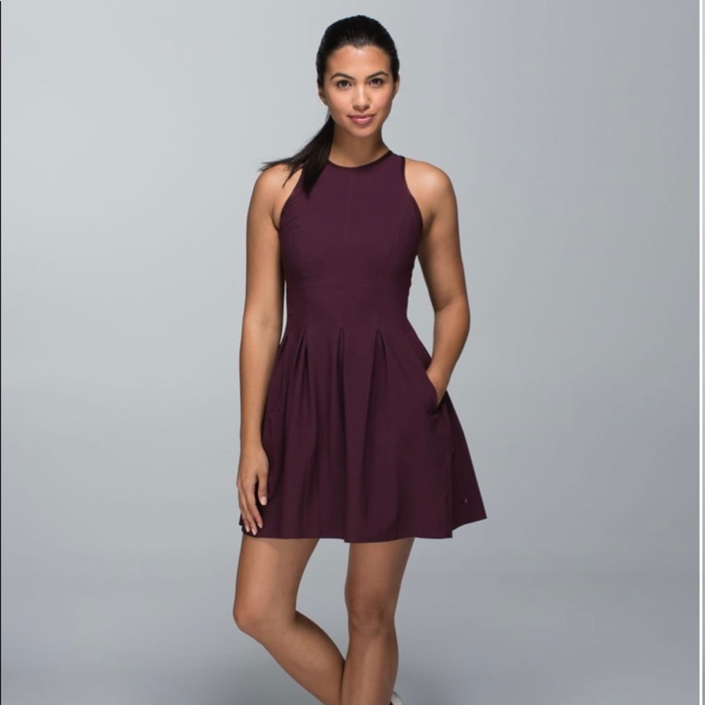 Lululemon Here to There Burgundy Pocket Dress